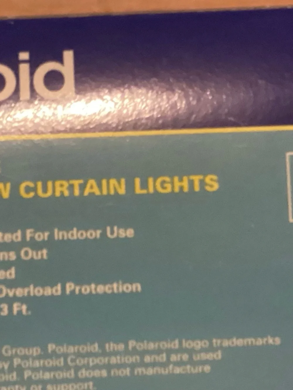 Polaroid 50 Indoor Window Curtain Lights - Warm White